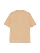 Cardigan a maglia fine per bambino Paolo Pecora Kids marrone con scollo a V PP3987 BEIGE PAOLO PECORA KIDS 