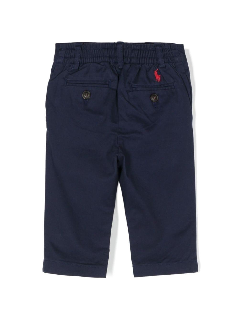 Pantaloni dritti Polo Pony per neonato Ralph Lauren Kids blu con taglio dritto 855803NB 002 Ralph Lauren kids 