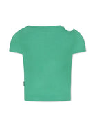 T-shirt per bambina Molo verde con dettaglio cut-out 2S25A217 5468 MOLO 
