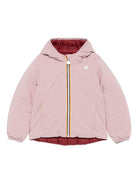 Giubbino per bambina K-Way Kids rosa con design reversibile K5123QW B2W K-WAY KIDS 