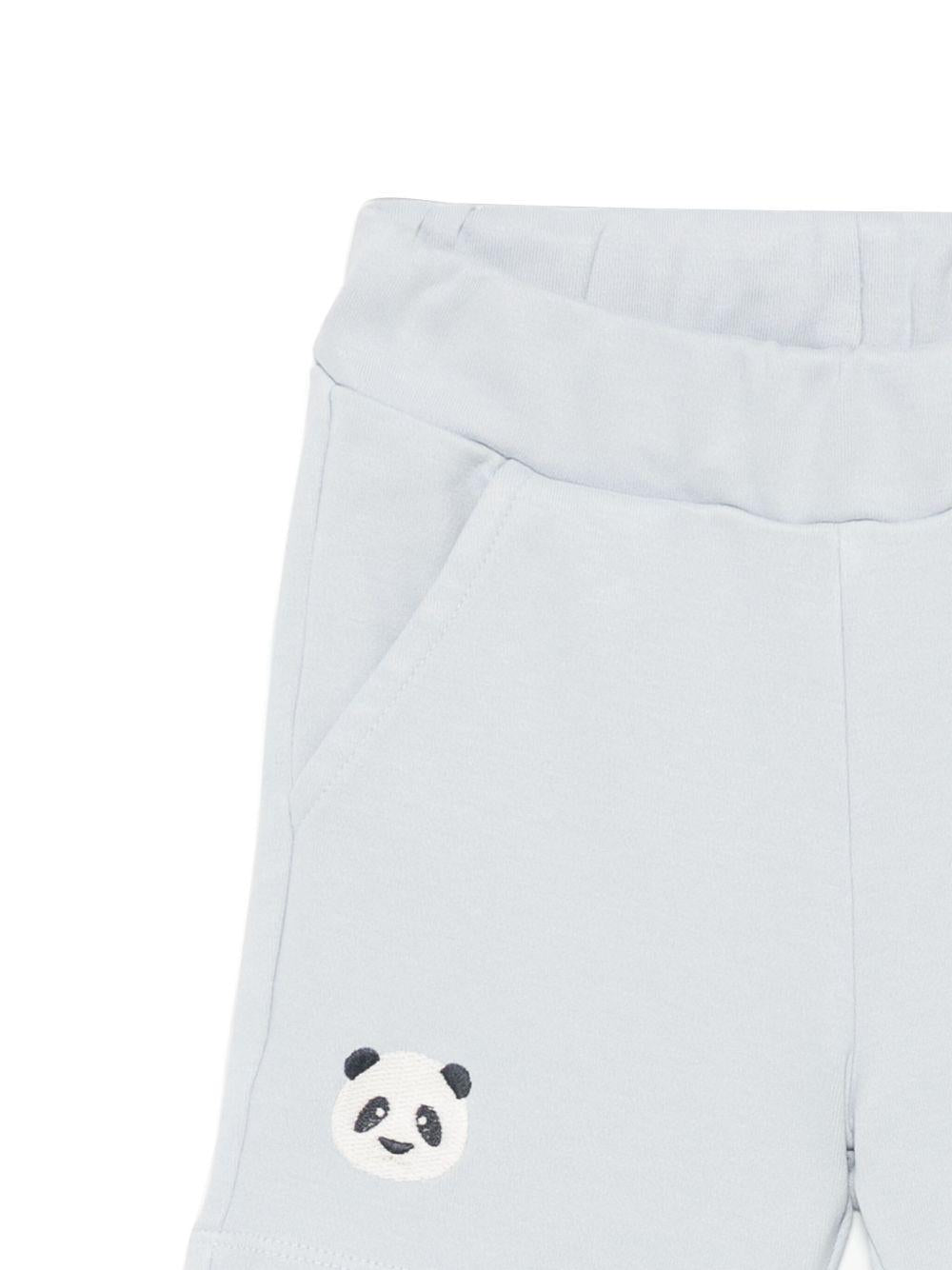 Shorts per neonato Donsje Ithri grigio con motivo con ricamo 4096003NB 00060 DONSJE 