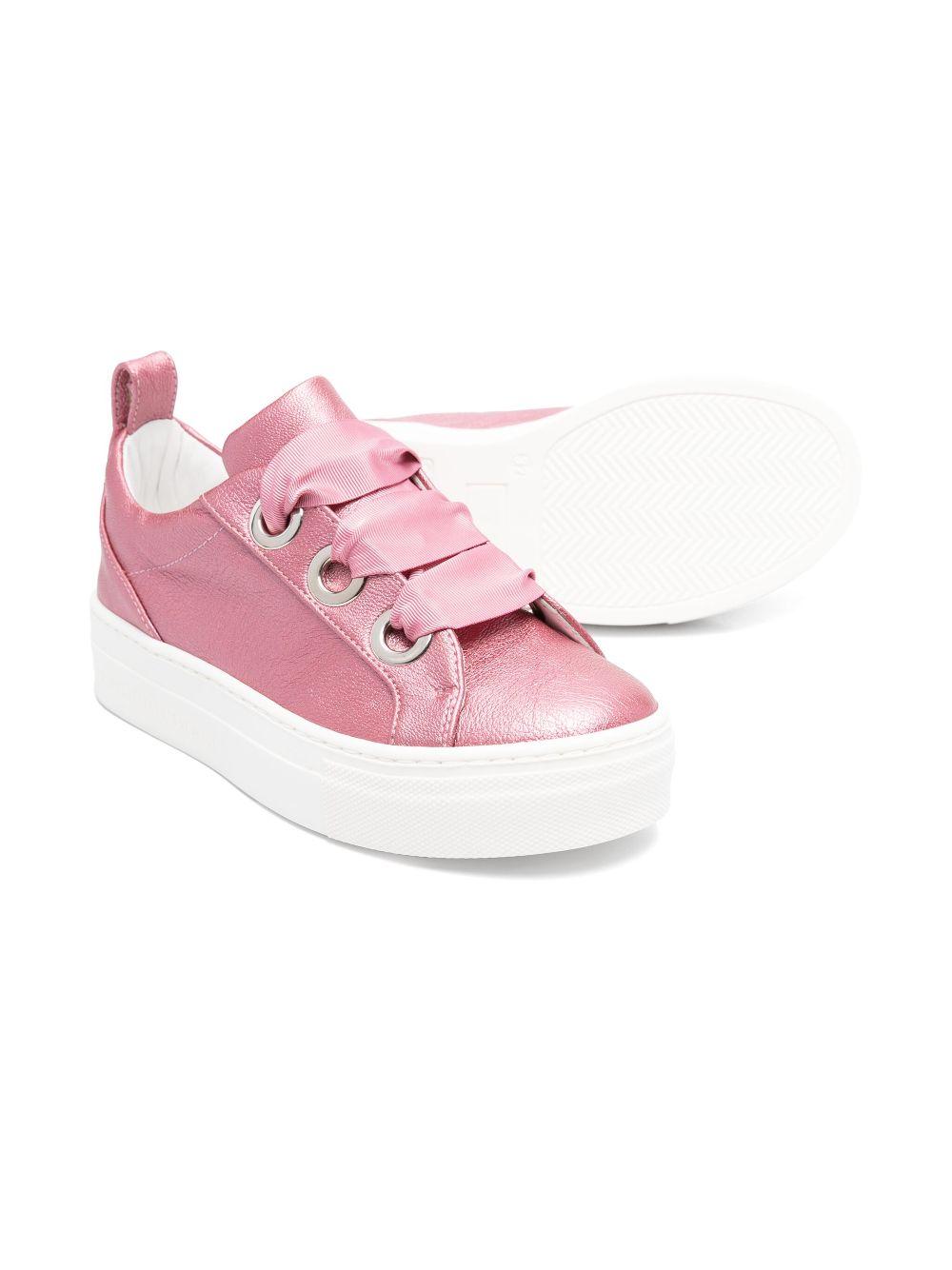 Sneakers per bambina Colorichiari rosa con soletta in pelle con logo FJ958172 4114 83 COLORICHIARI 
