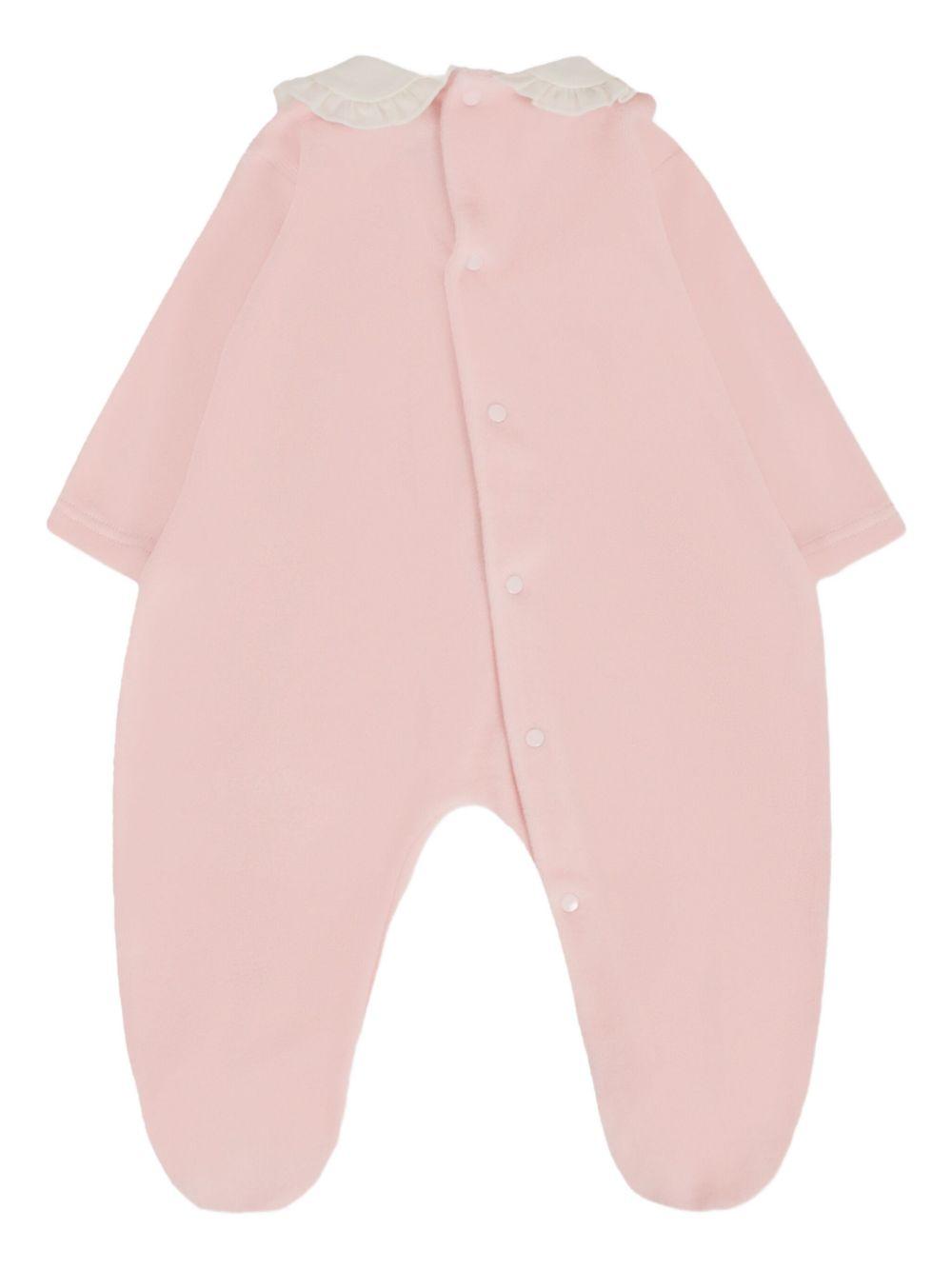 Tutina per neonata La Stupenderia rosa con colletto 1TBTT02 L03 LA STUPENDERIA 