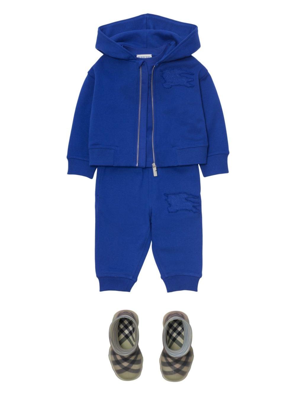 Pantaloni sportivi Equestrian Knight per neonato Burberry Kids blu con vita elasticizzata 8093225 B7323 BURBERRY KIDS 