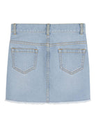 Gonna per bambina Chloé Kids in denim con orlo sfrangiato C20829 Z04 CHLOE' KIDS 