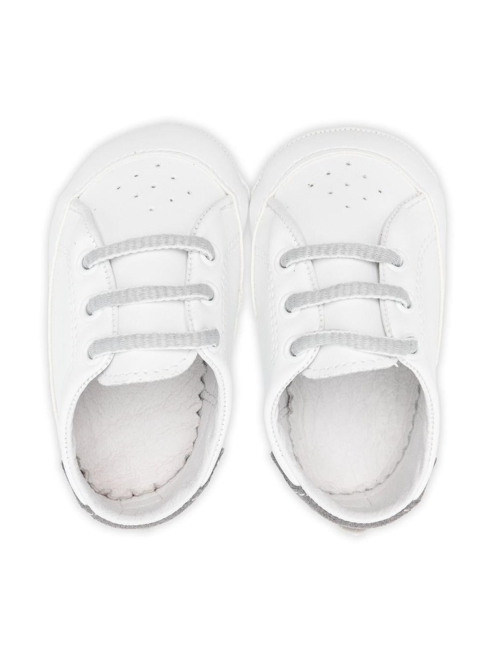 Scarpe primi passi per neonato Douuod Kids bianco in pelle BABY466 BIANCO GRIGIO DOUUOD 