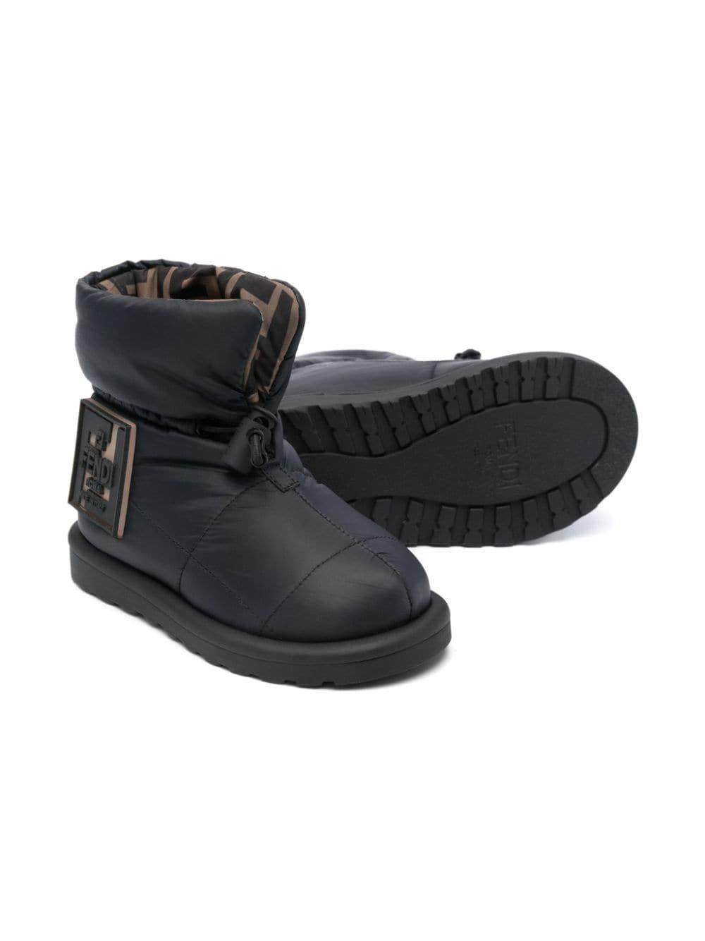 Stivali per bambina Fendi Kids nero con design imbottito JMR491 AOSW F0PMM FENDI KIDS 