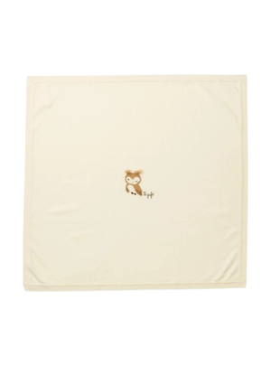 Coperta per neonati Il Gufo beige con motivo gufo