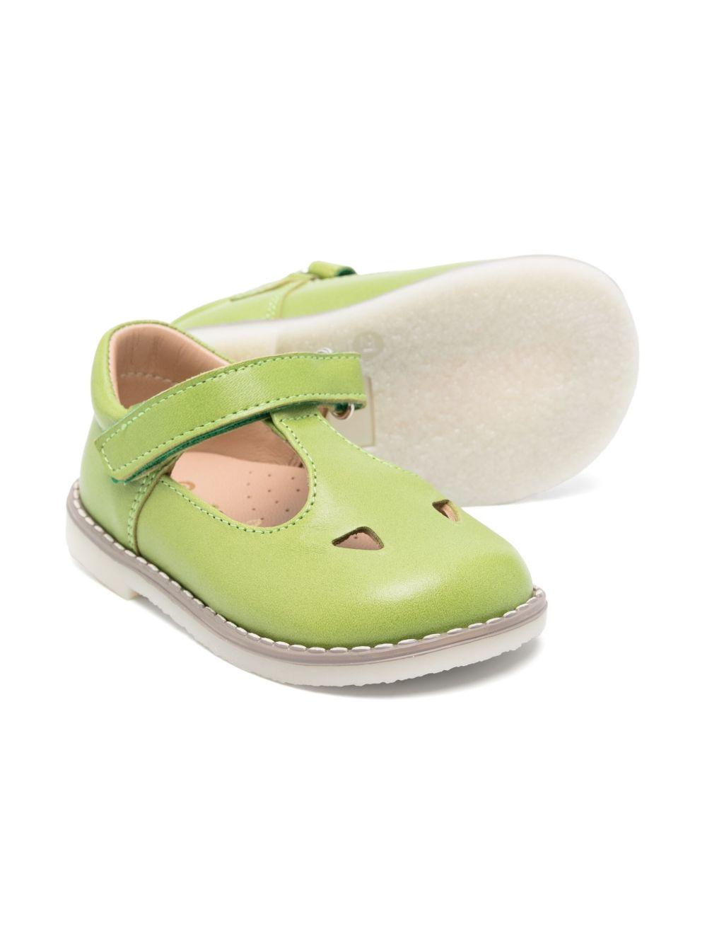Scarpine per bambino Eli1957 verde con chiusura laterale a strappo 8865AJ YUCCA ElI 