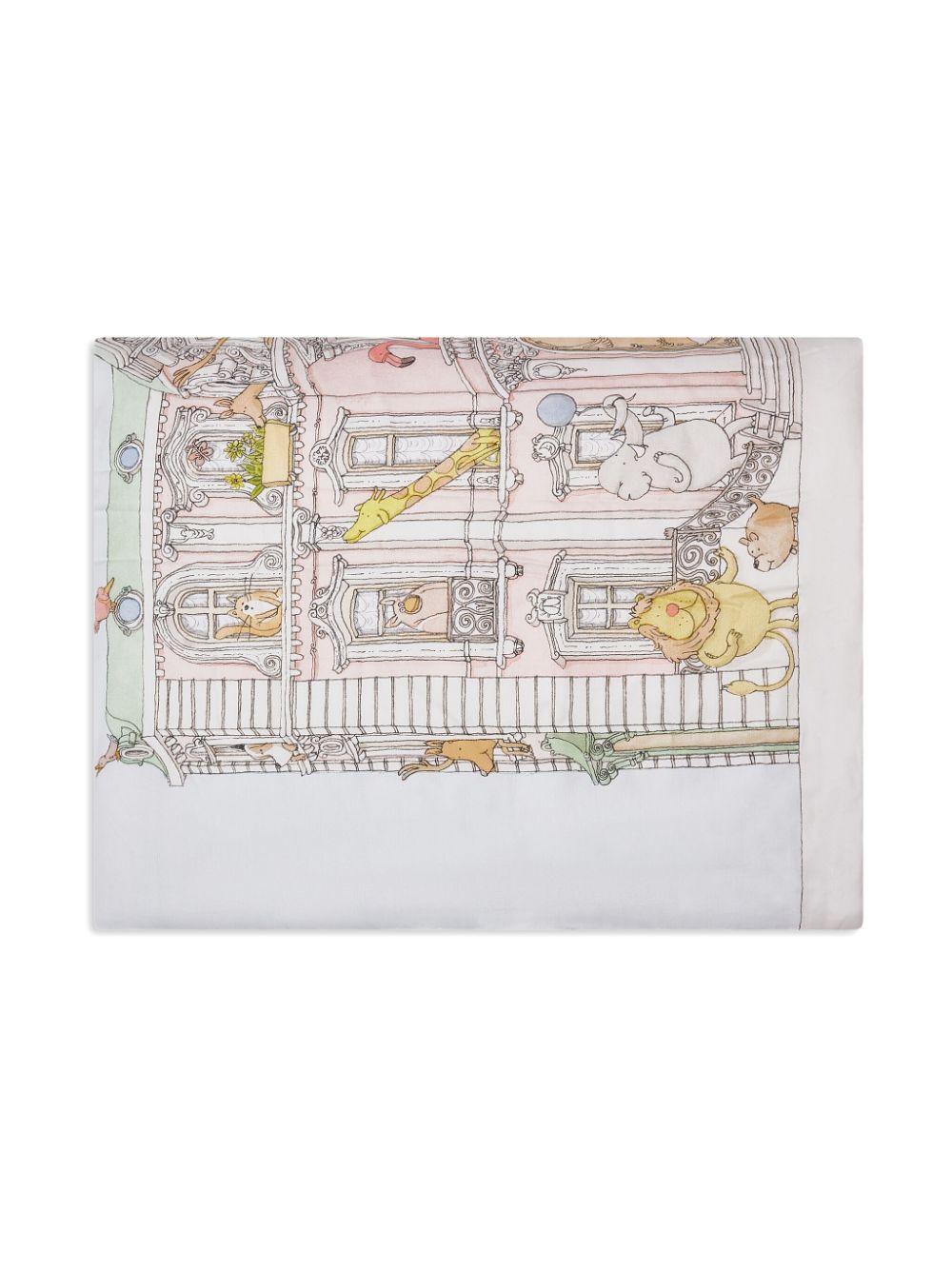 Coperta con ricamo per neonato Atelier Choux bianco con design rettangolare QU-CS-MOC A-U ATELIER CHOUX PARIS 