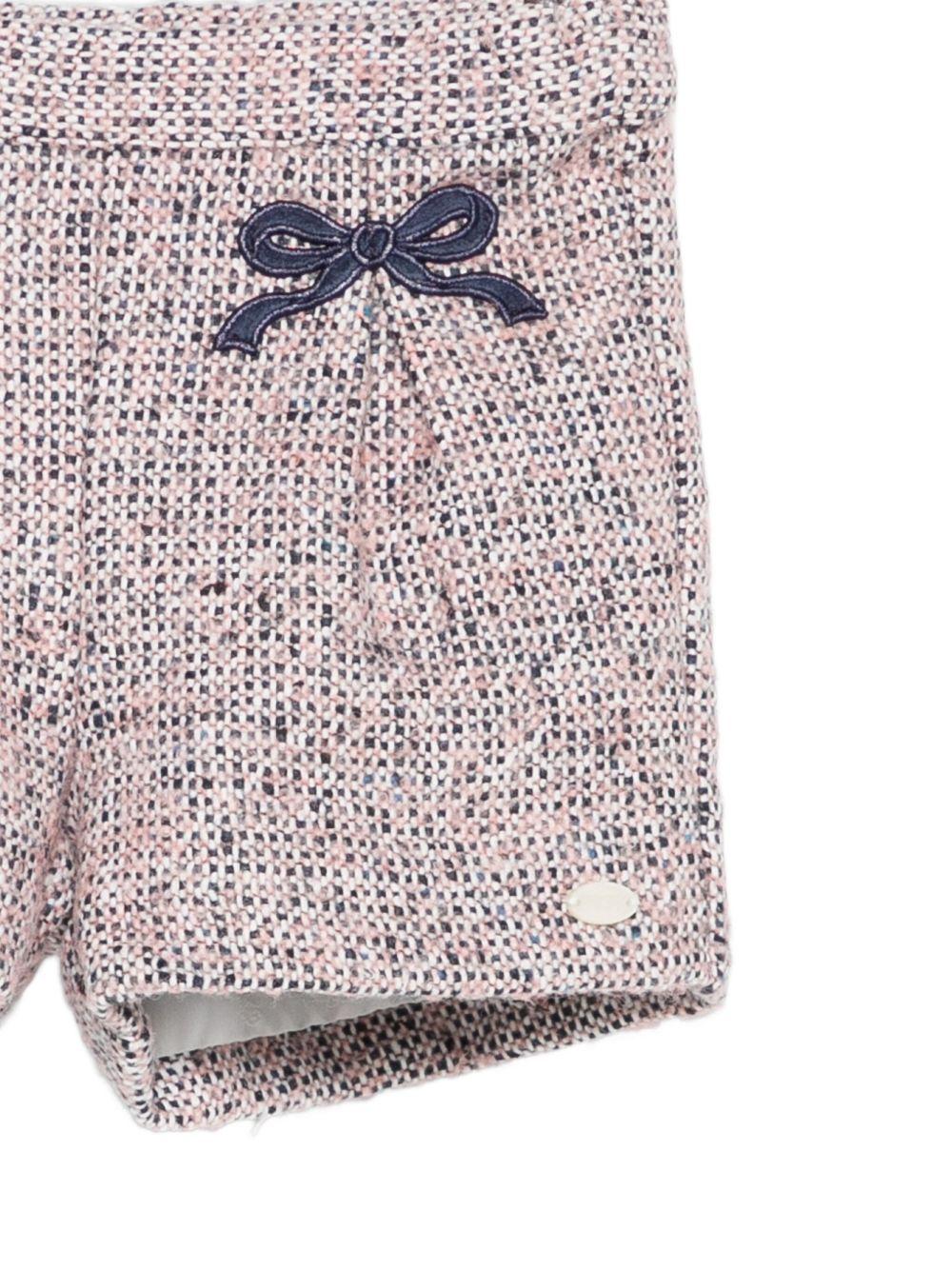 Shorts per neonata Tartine Et Chocolat rosa con dettaglio fiocco CB26011 32 TArtine & Chocolat 