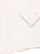 Camicia in lino per bambino Paolo Pecora Kids beige con logo ricamato PP4031 SALE PAOLO PECORA KIDS 