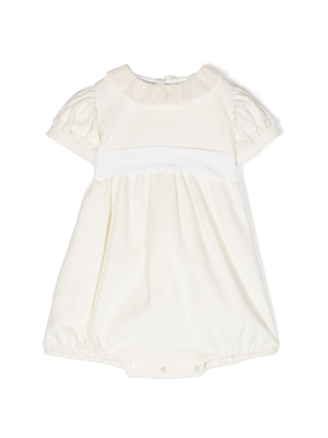 Mariella Ferrari white flared dress for baby girls with belt