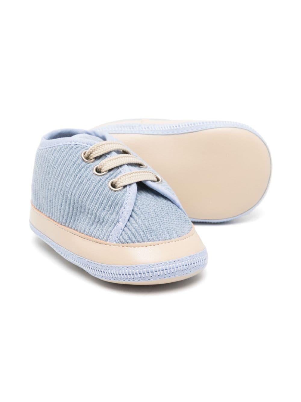 Sneakers azzurre per neonato con punta a contrasto Colorichiari MN9578804731 50 COLORICHIARI 
