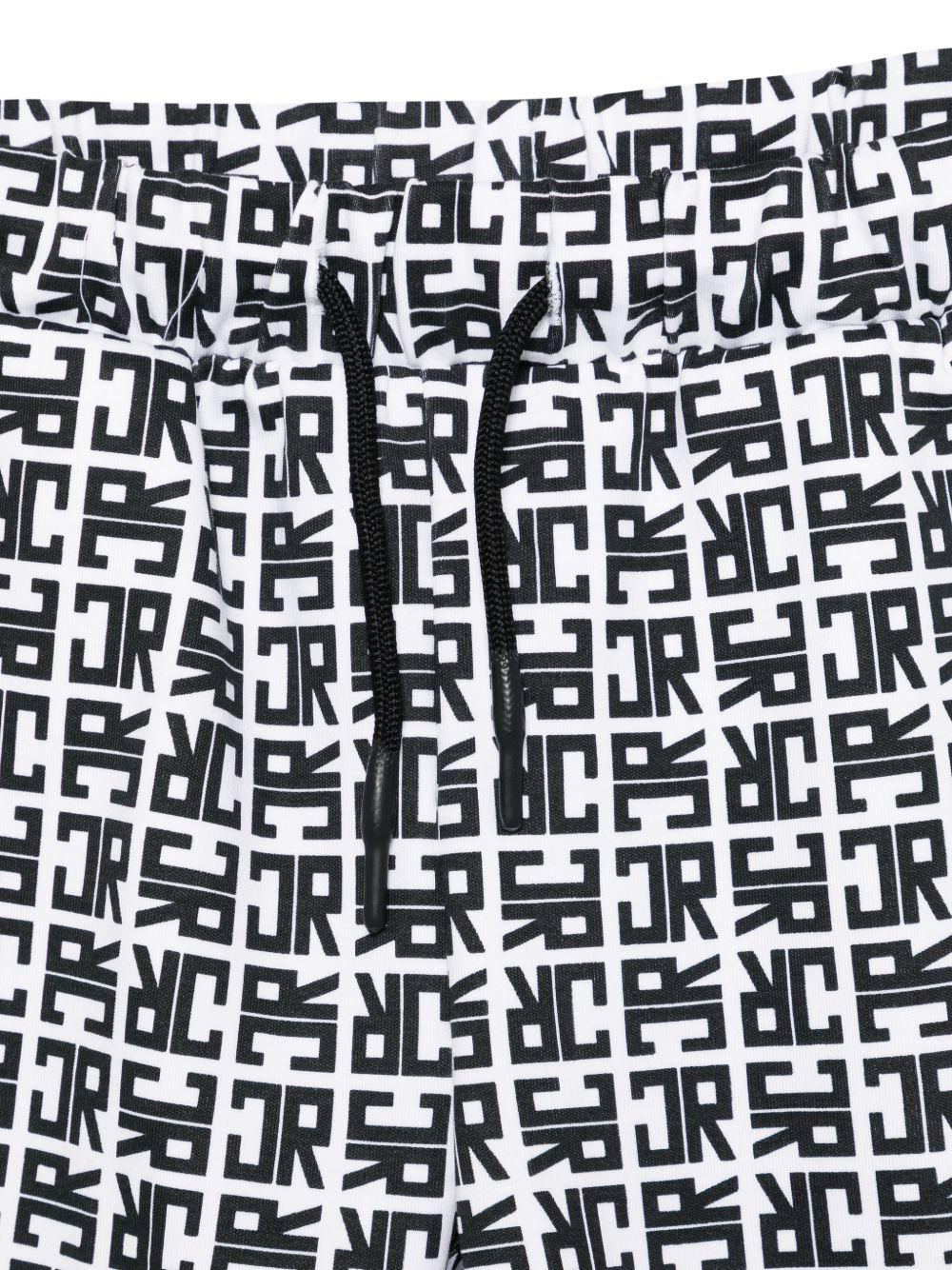 Set due pezzi per bambino Jhon Richmond Junior nero con monogramma RBP26004CJ BLACK JOHN RICHMOND JUNIOR 