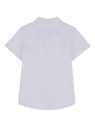 Camicia per neonato BOSS Kidswear bianca a maniche corte J52845 10P BOSS KIDS 
