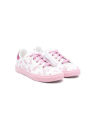 Sneakers per bambina Monnalisa x Barbie bianco con fondo rosa 8CD020 4F34 0193 MONNALISA 