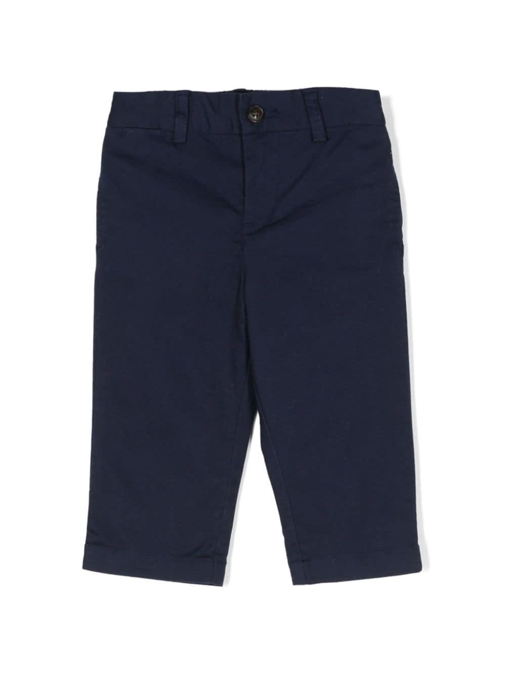 Pantaloni dritti Polo Pony per neonato Ralph Lauren Kids blu con taglio dritto 855803NB 002 Ralph Lauren kids 