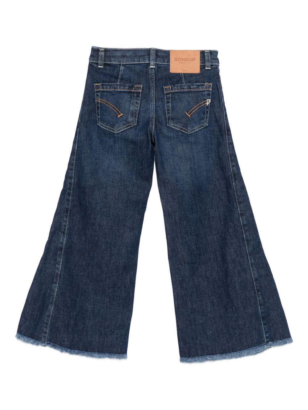 Jeans per bambina Dondup Kids denim con orli sfrangiati DFPA159CDS056 4000 DONDUP KIDS 