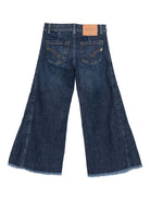 Jeans per bambina Dondup Kids denim con orli sfrangiati DFPA159CDS056 4000 DONDUP KIDS 