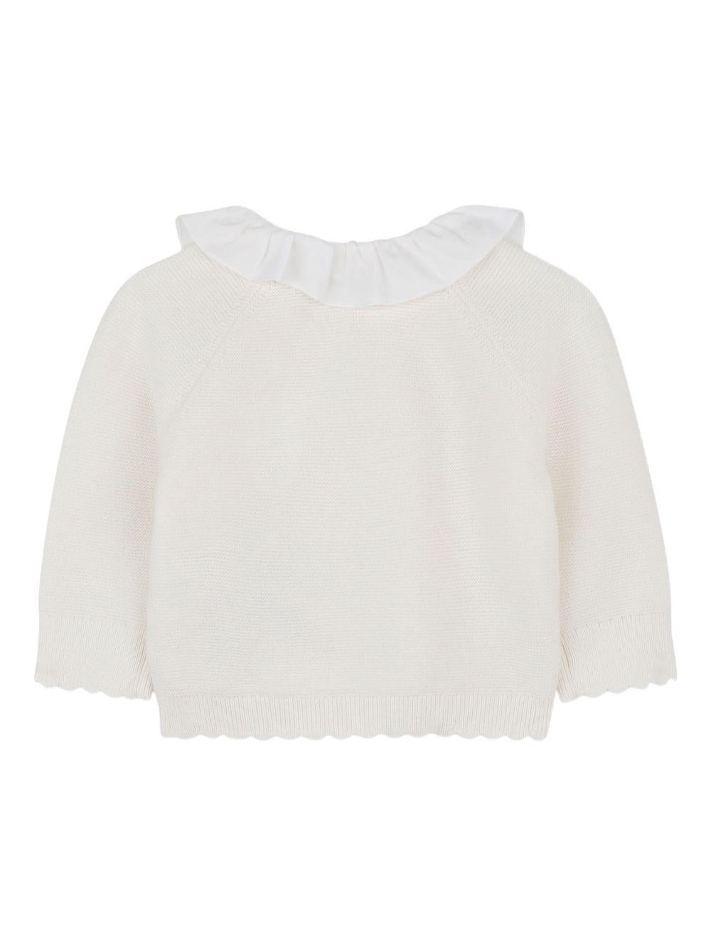 Set tuta e pantaloni sportivi per neonata Chloé Kids bianco con colletto con ruches C20778 117 CHLOE' KIDS 