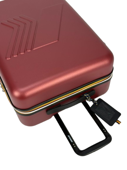 Trolley Eudoxieur per bambini K-Way Kids rosso con monogramma K-Way in rilievo tono su tono K81439W WNN K-WAY KIDS 