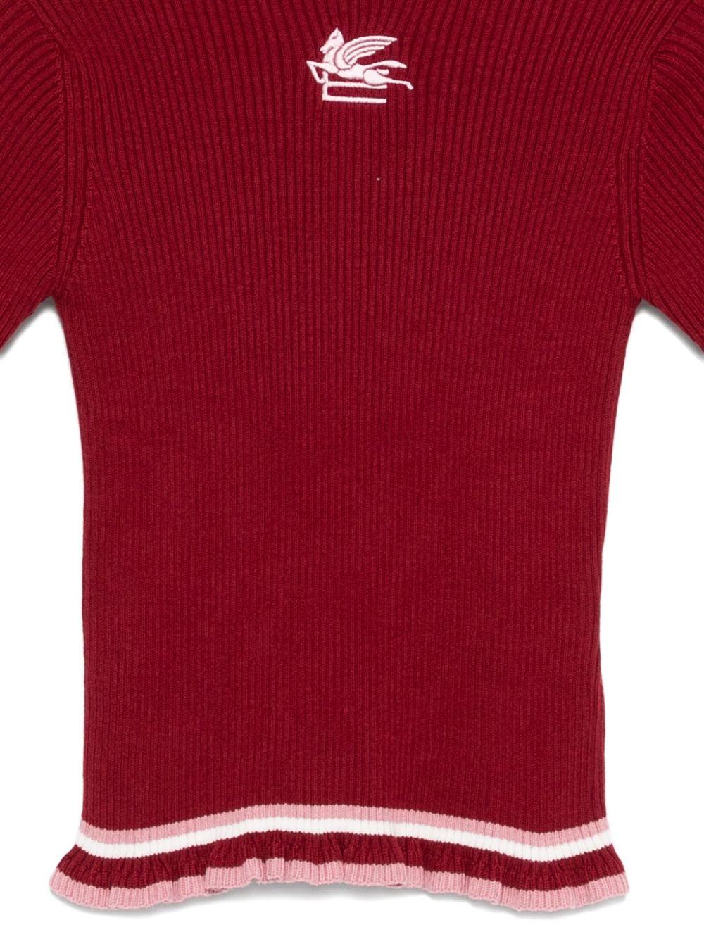 Maglione per bambina Etro Kids bianco con dettagli ricamati GX9A10 Z1376 416 ETRO KIDS 
