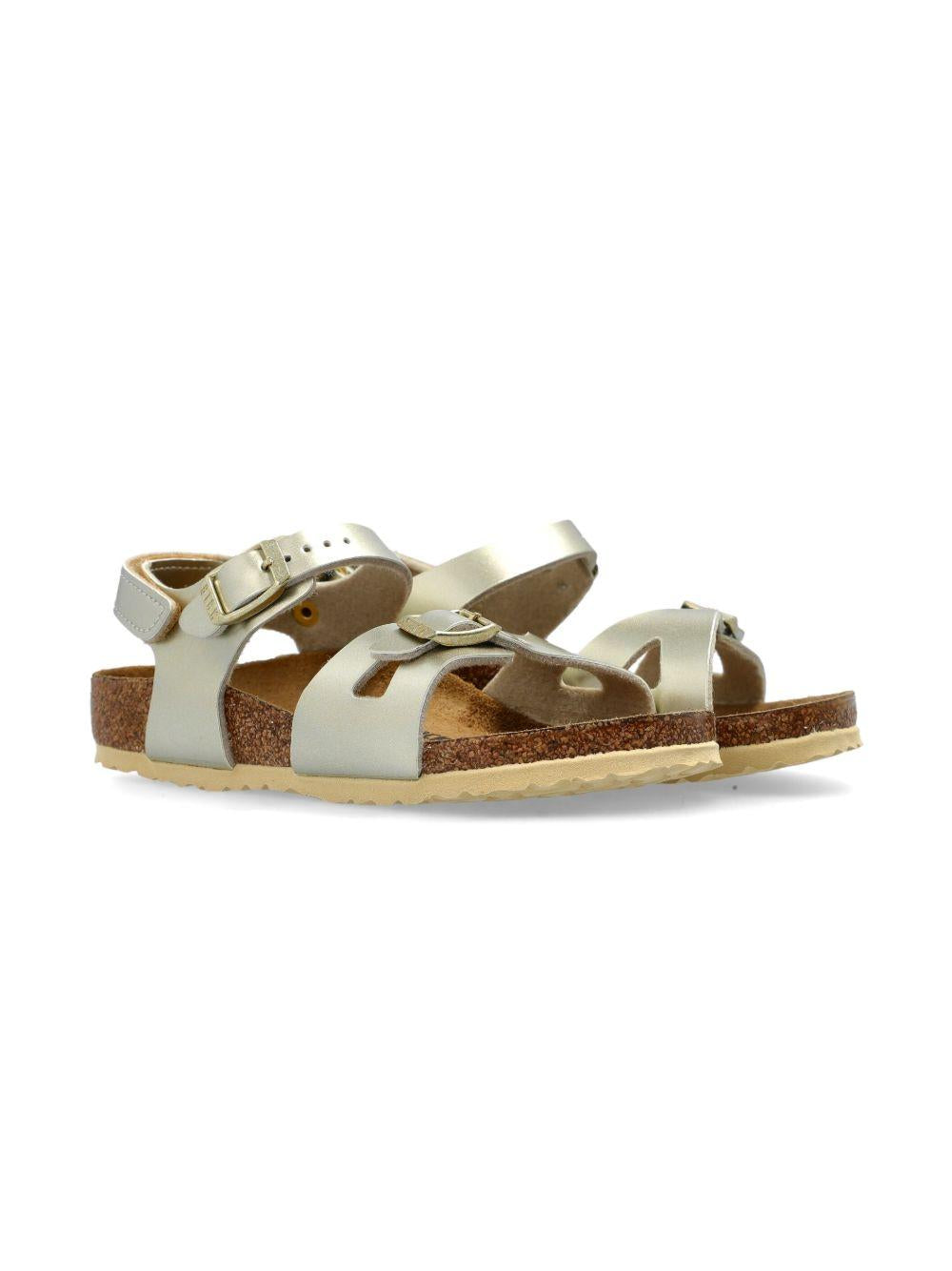 Sandali Rio per bambina Birkenstock Kids color oro con cinturino alla caviglia 1029540 GOLD BIRKENSTOCK 