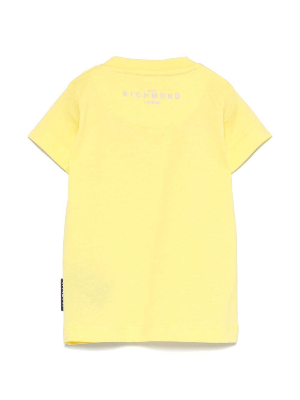 T-shirt per neonati John Richmond Junior giallo con logo RIP25002TS YELLOW JOHN RICHMOND JUNIOR 
