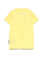 T-shirt per neonati John Richmond Junior giallo con logo RIP25002TS YELLOW JOHN RICHMOND JUNIOR 