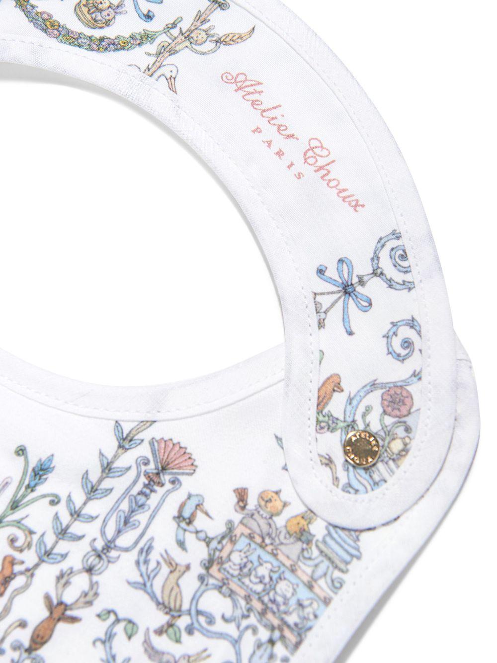 Bavaglino per neonati Atelier Choux bianco con stampa BI-CS-TDJ B-U ATELIER CHOUX PARIS 