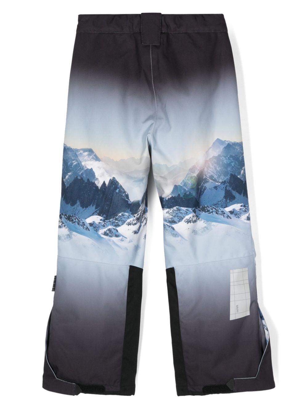 Pantaloni da sci per bambino Molo Jump Pro blu con effetto sfumato 5W24I102 3601 MOLO 
