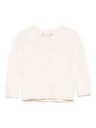 Cardigan per neonata Bonpoint Teyana ècru con chiusura frontale con bottoni S05XCAK00012 004 BONPOINT 