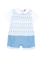 Tutina per neonato Missoni Kids azzurra con design a chevron MYA501 Z3674 600AZ MISSONI KIDS 