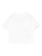 T- shirt per neonato Emporio Armani Kids bianca con scollo tondo EB001326 AF21808 U0003 EMPORIO ARMANI KIDS 