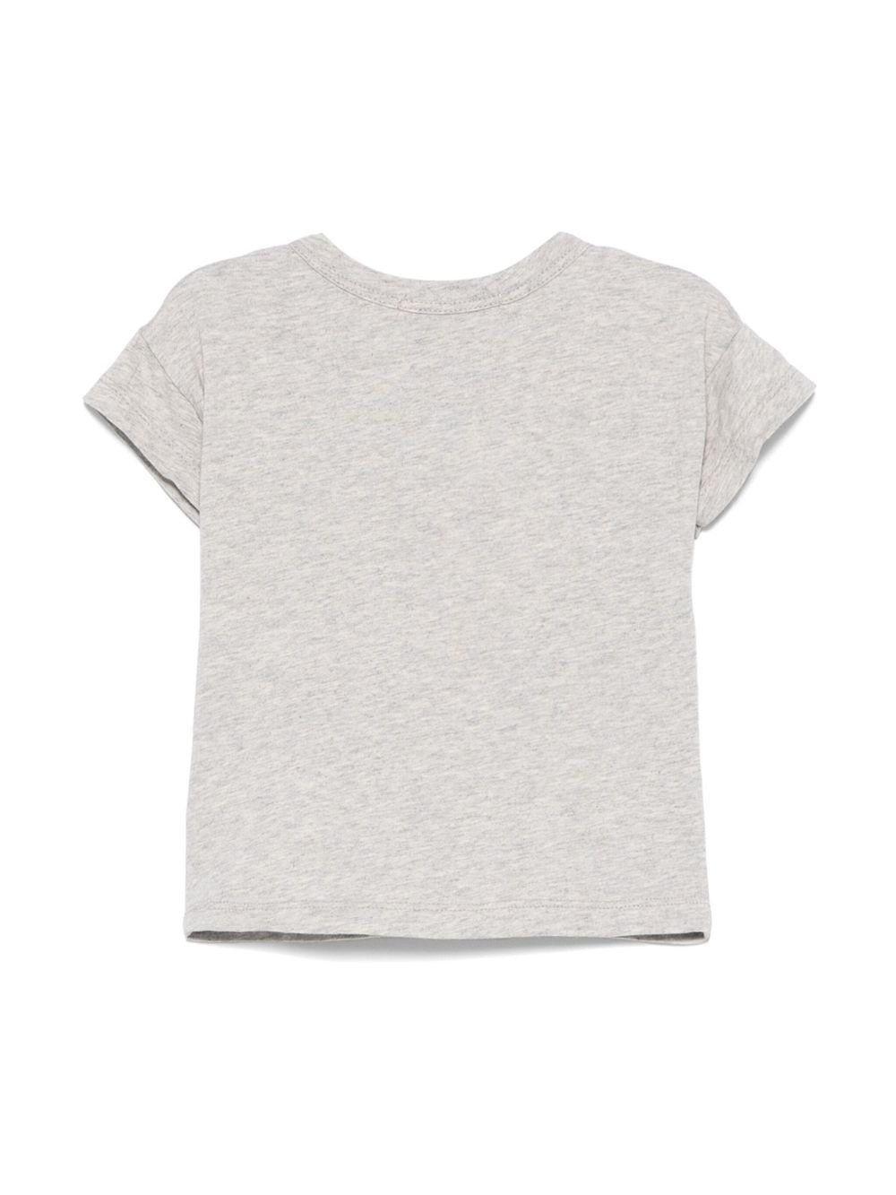 T-shirt per neonato Bobo Choses Happy Dog grigio con stampa grafica B125AB009 041 BOBO CHOSES 