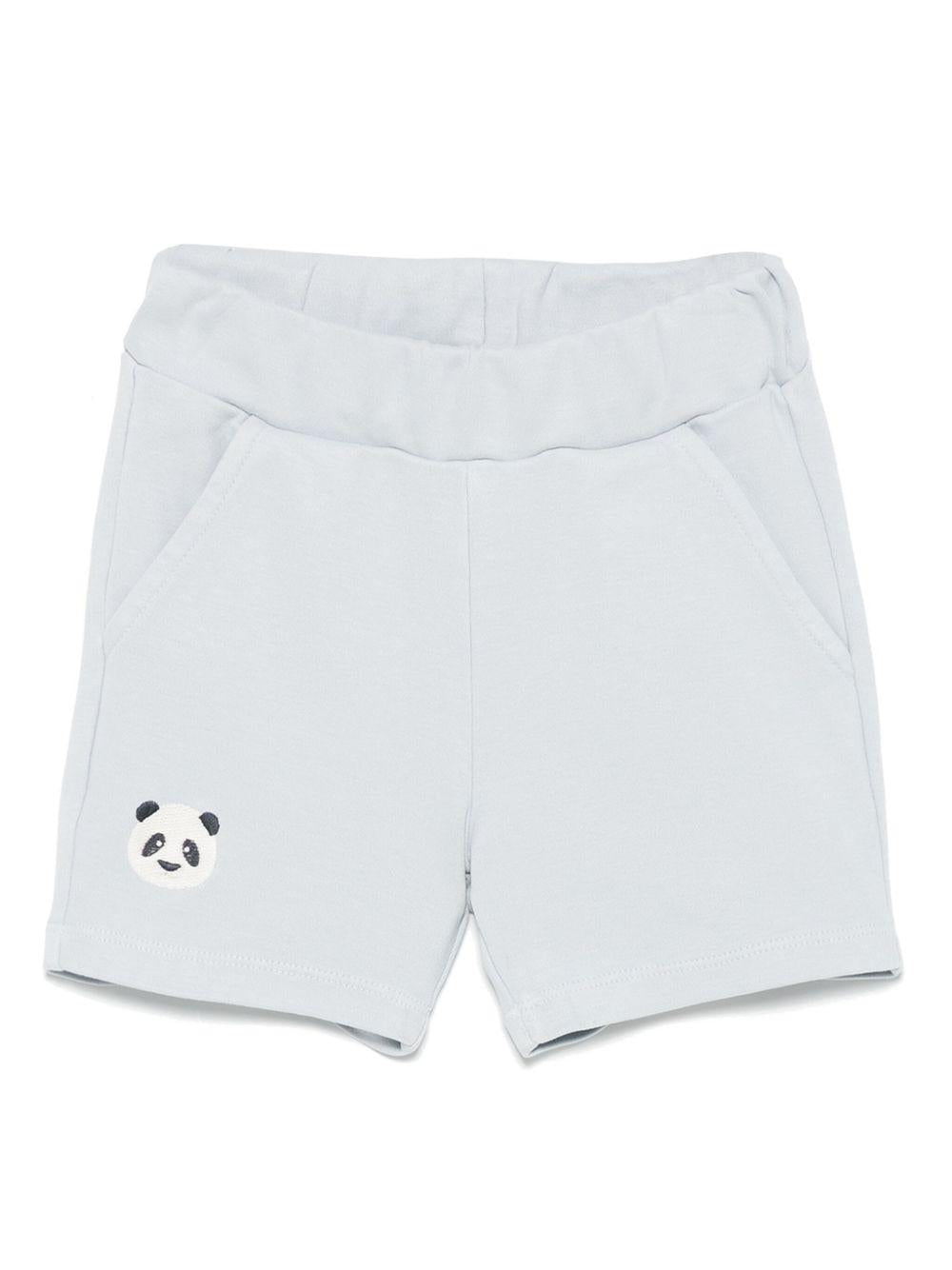 Shorts per neonato Donsje Ithri grigio con motivo con ricamo 4096003NB 00060 DONSJE 