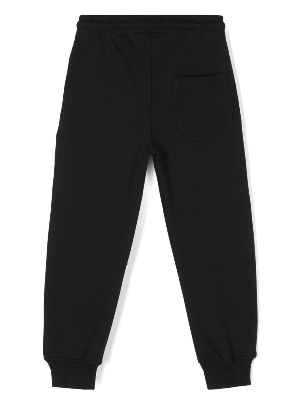 Pantaloni da tuta per bambino MSGM Kids nero con stampa logo F4MSJUFP062 110 MSGM KIDS 