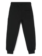 Pantaloni da tuta per bambino MSGM Kids nero con stampa logo F4MSJUFP062 110 MSGM KIDS 