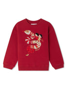 Felpa Tadda a maniche lunghe per bambino Bonpoint rosso con orlo dritto N04KSWK00001 151 BONPOINT 