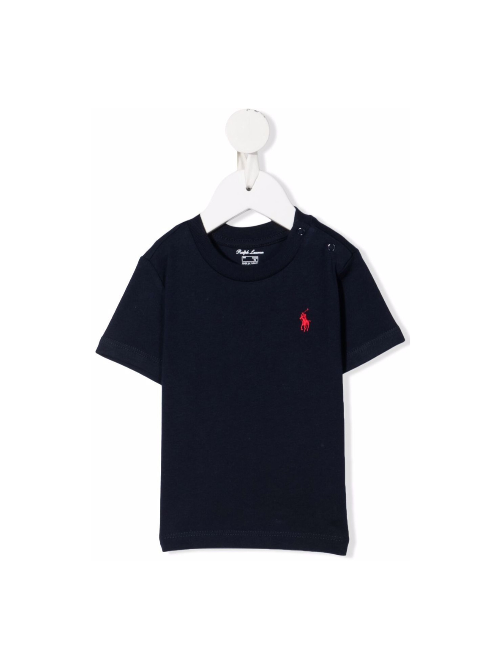 T-shirt con stampa per bambino Ralph Lauren Kids blu con girocollo 832904NB 035 Ralph Lauren kids 