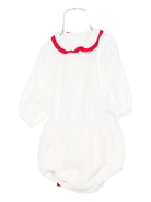 Set t-shirt e shorts per neonata La Stupenderia bianca con dettaglio fiocco 1TBCT16 W20 LA STUPENDERIA 