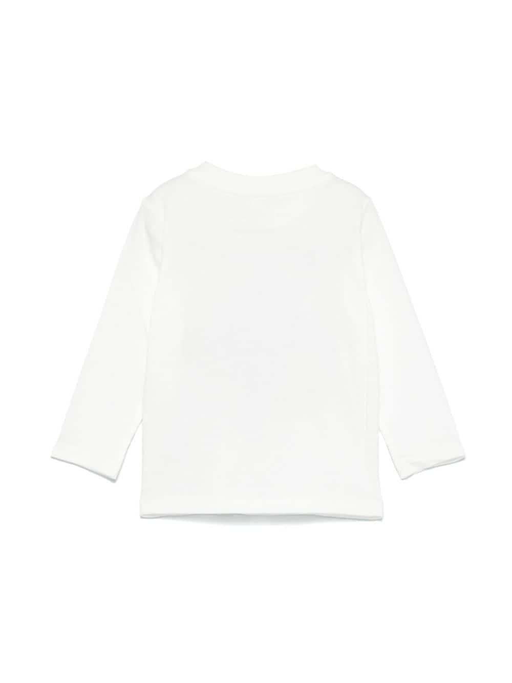 T-shirt con stampa illustrazione per neonato Stella McCartney Kids bianca con scollo rotondo TV8670 Z0434 186 STELLA McCARTNEY KIDS 