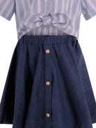 Abito per bambina Balmain Kids multicolor con logo sul davanti BY1C71 P0588 625BC BALMAIN KIDS 