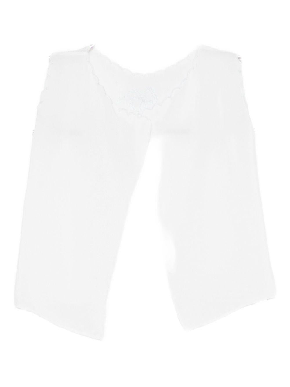 T-shirt per neonata Mariella Ferrari bianco con dettagli ricamati COA1 AZZURRO MARIELLA FERRARI 