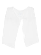 T-shirt per neonata Mariella Ferrari bianco con dettagli ricamati COA1 AZZURRO MARIELLA FERRARI 