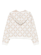 Felpa per bambina Michael Kors Kids bianco con motivo monogramma R30470 N52 MICHAEL KORS KIDS 