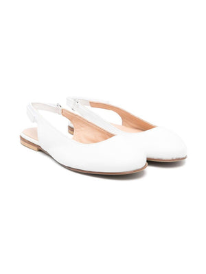 Ballerine per bambina Andrea Montelpare Saint Trope bianco con punta tonda
