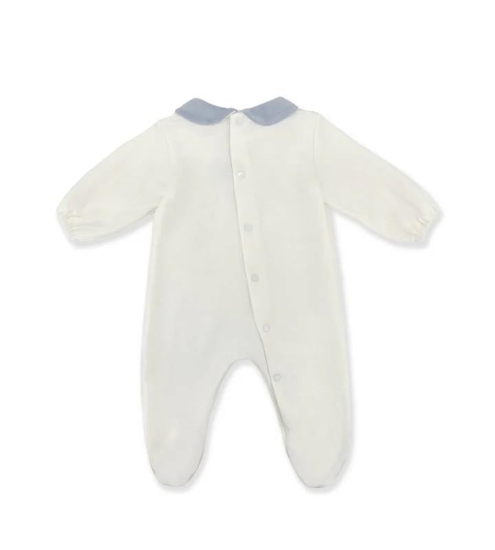 Tutina per neonato La Stupenderia bianca con ricamo "mum and dad" 1TBTT11 K40L24 LA STUPENDERIA 