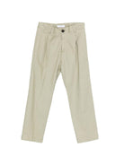 Pantaloni per bambino Paolo Pecora Kids verde con pieghe e bottoni PP4239 MATCH PAOLO PECORA KIDS 